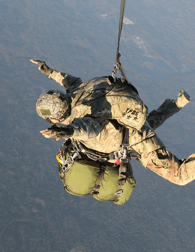 Heavy Load Tactical solo skydive