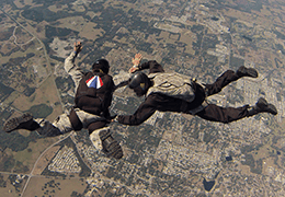 Military Instructor System tandem skydive